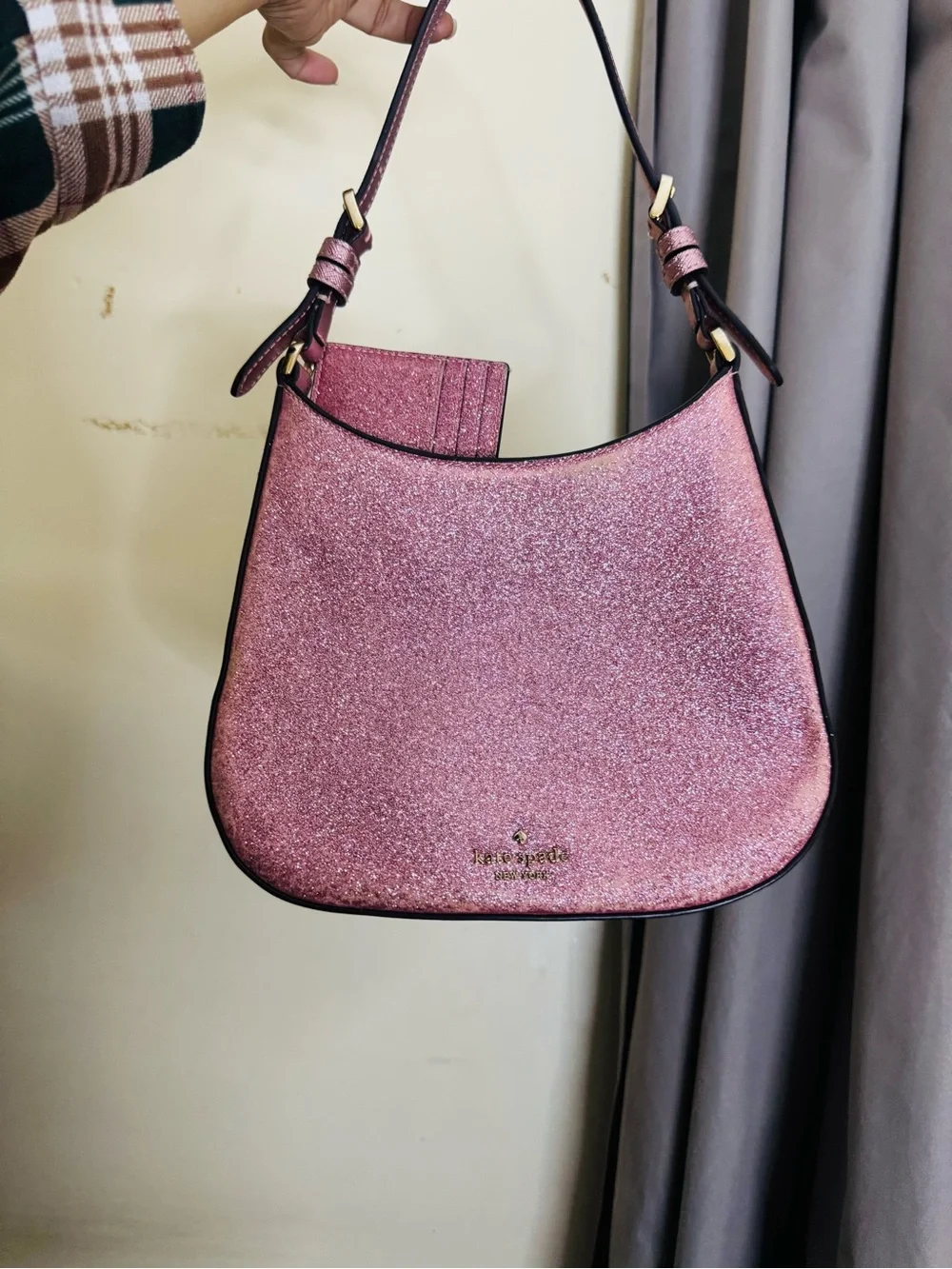 kate spade Rose Pink Glitter Shoulder Bag